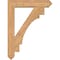 Ekena Millwork Merced Arts and Crafts Smooth Bracket w/ Offset Brace, Western Red Cedar, 7 1/2"W x 36"D x 48"H BKT0806X36X48MRC03SWR - alternate 3